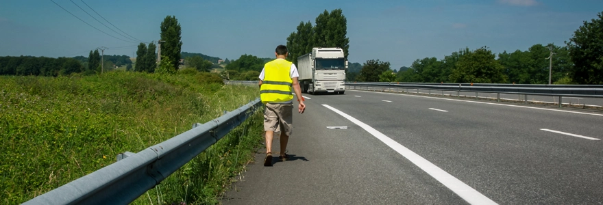 Les bandes d'arrêt d'urgence